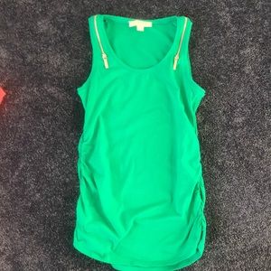 Michael Kors double zip embellished tee